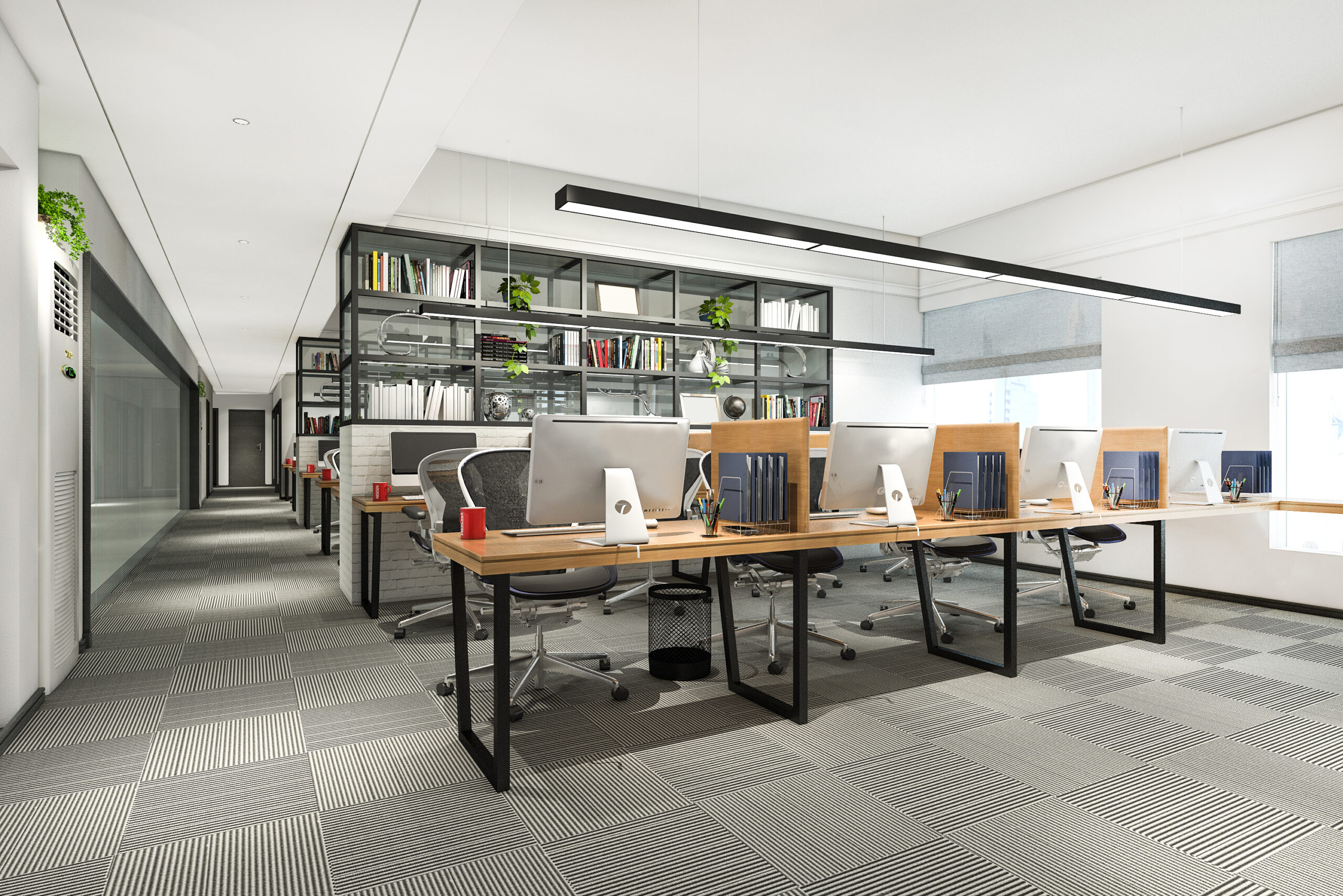 3d rendering business meeting working room office building scaled